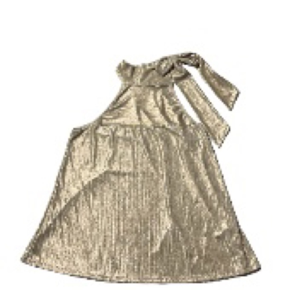 Entro metallic mock neck bow tank top size small, NWT. Non-smoking home.